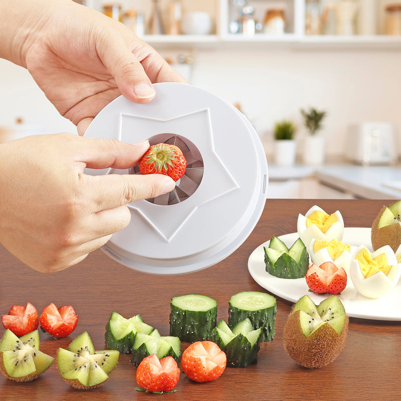 Spiral Slicer Set, Multifunctional Vegetable Chopper, Creative Fruit And Vegetable Shaping Carving Tool, Manual Rotation Ready, Kitchen Art Artifact