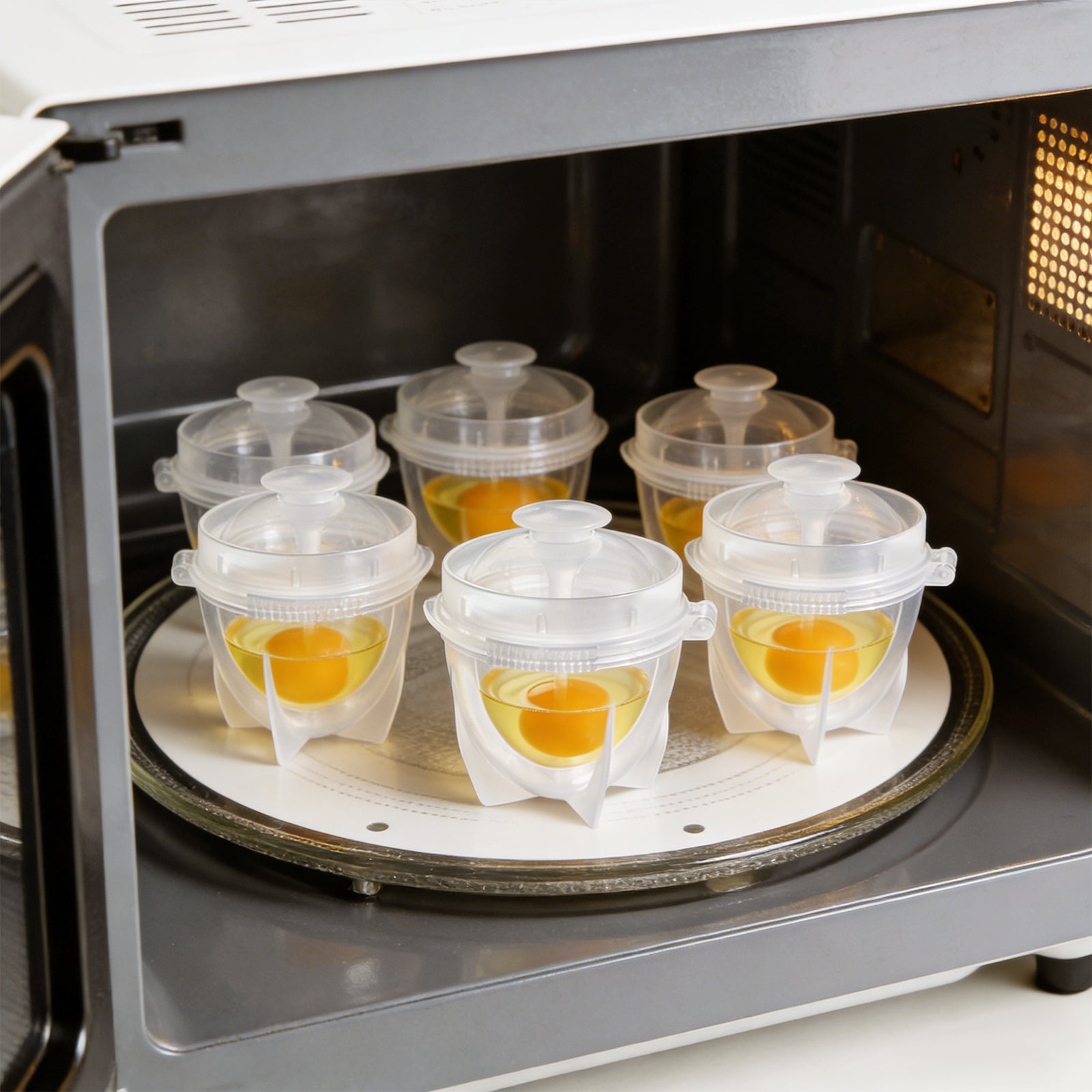 Egg Pops,Microwave Egg Cooker, Double Walled Egg Maker