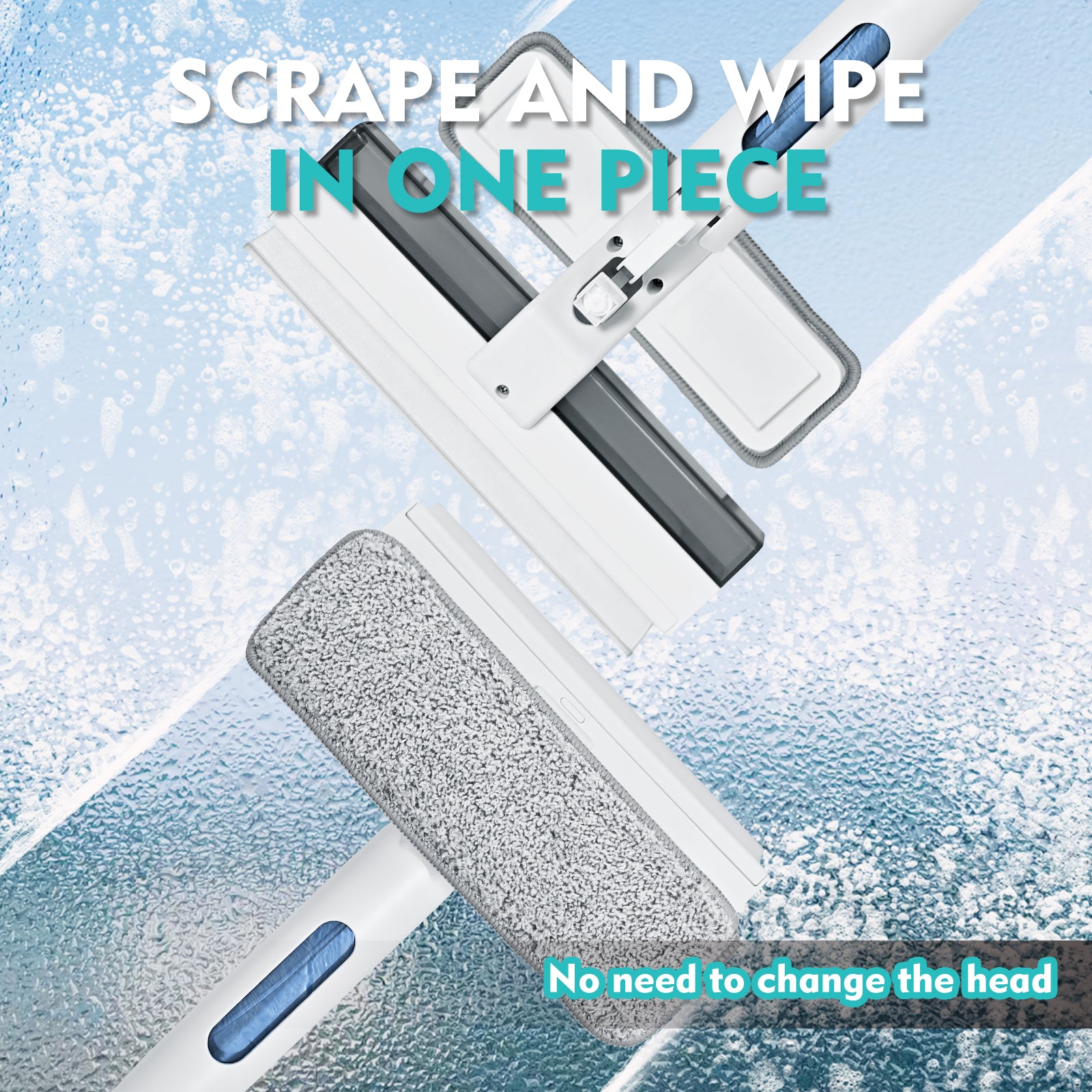 3-in-1 Window Cleaning System – Just Spray, Wipe & Squeegee