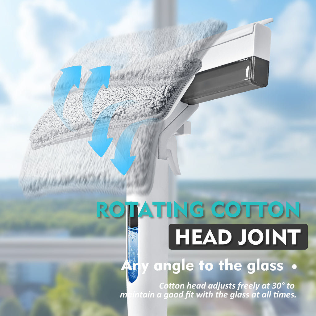 3-in-1 Window Cleaning System – Just Spray, Wipe & Squeegee