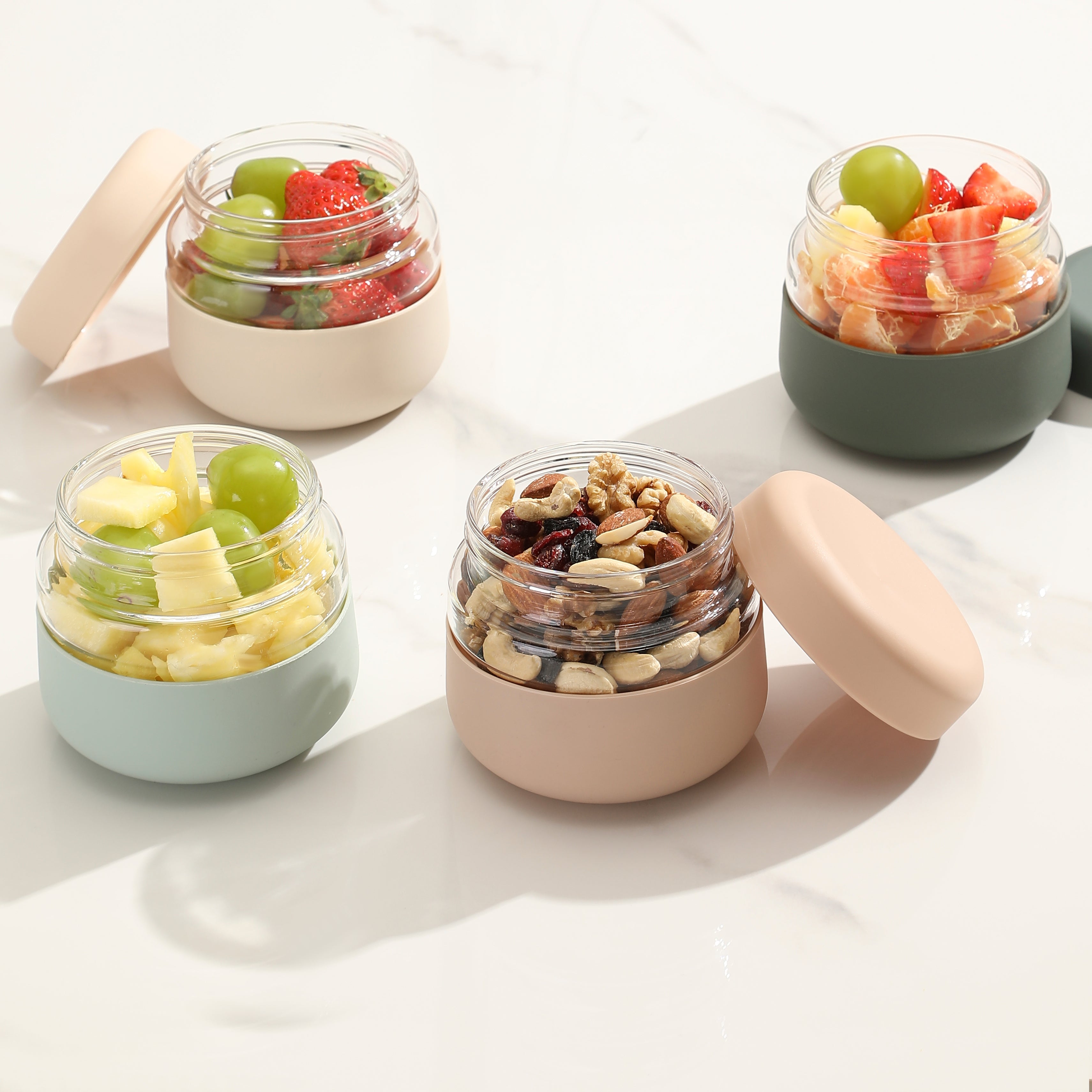 Seal Tight Glass Lunch Bowl Container, Borosilicate glass Soup containers with lids