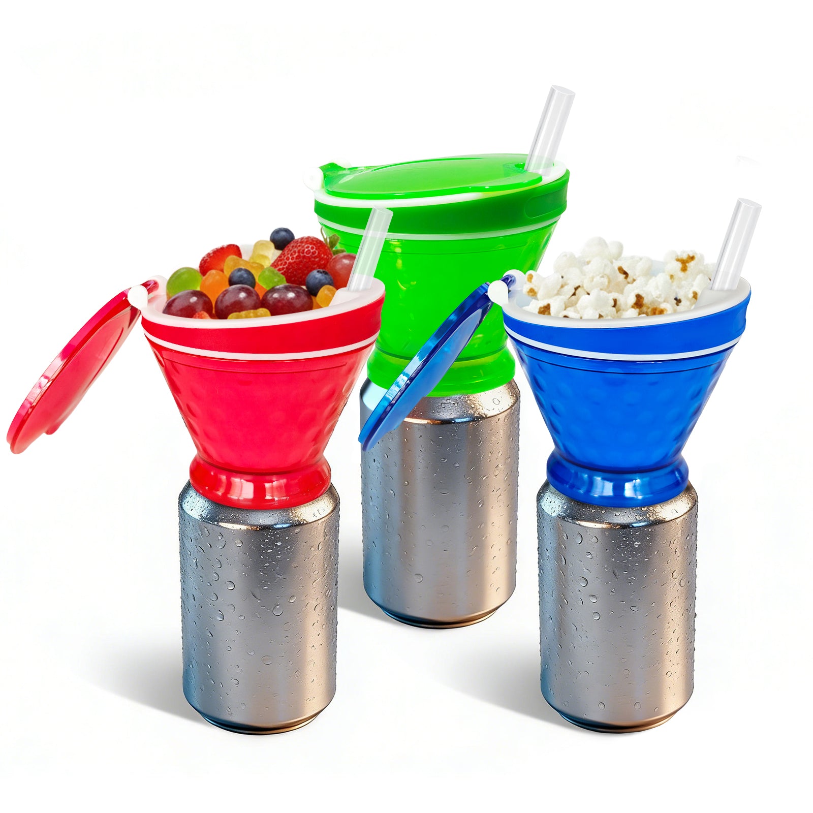 2-in-1 Snack Bowl & Soda Can Topper