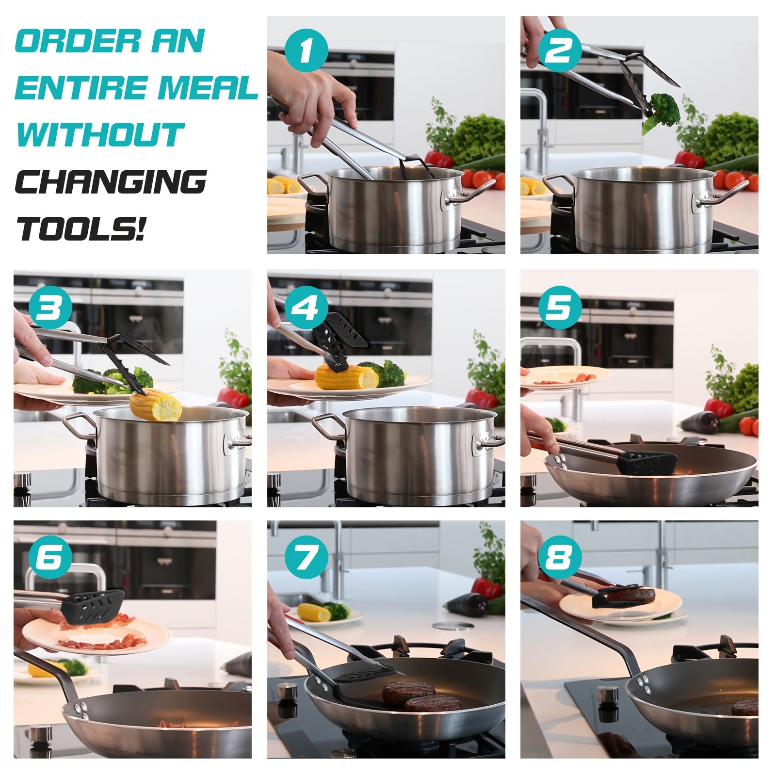 Kitchen Multi-Functional BBQ Accessories, All in one BBQ Grilling Tools