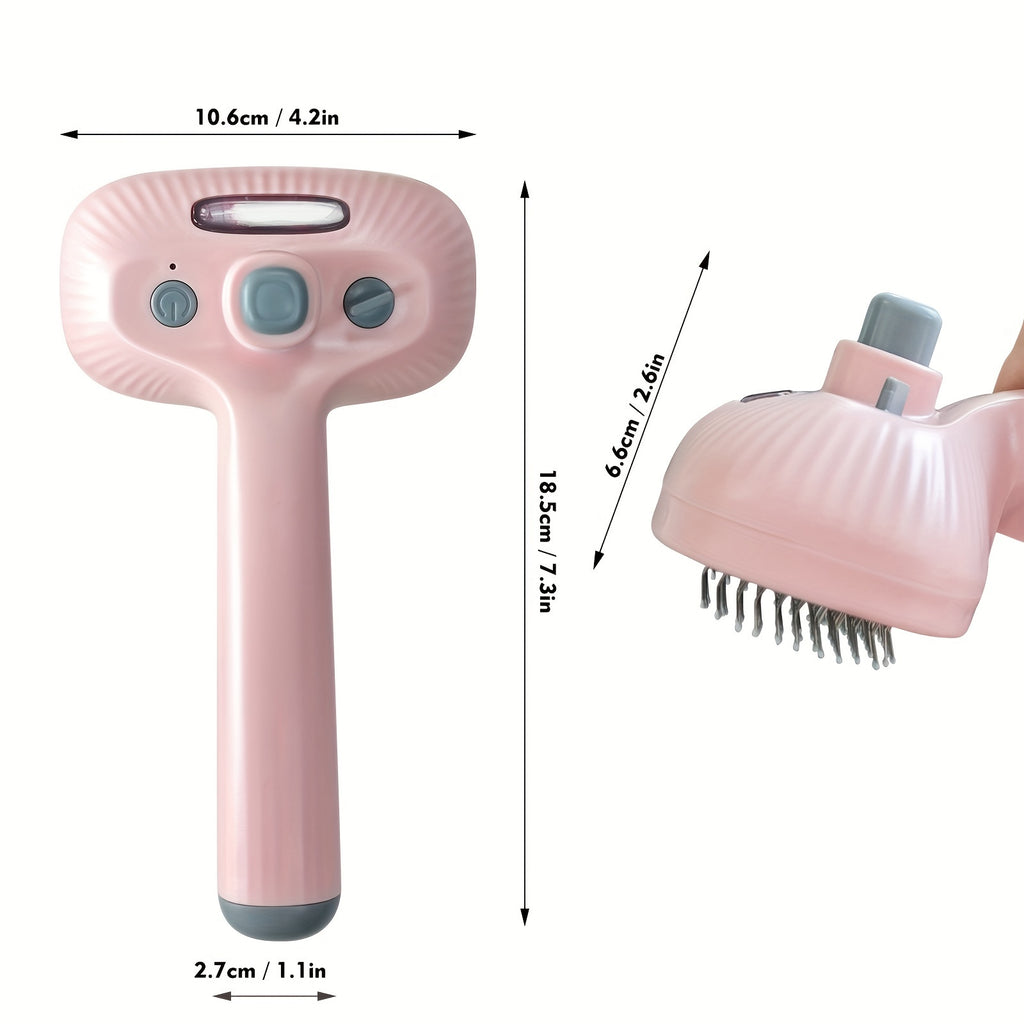 Pett Steam Brush 4 in 1 Brush with Soft Head for Shedding