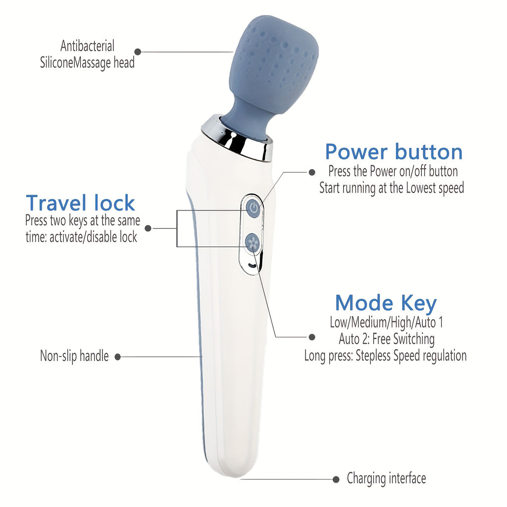 Electric Massager Multi Functional Vibration Massage Hammer Handheld Electric Percussion Body Massager stick