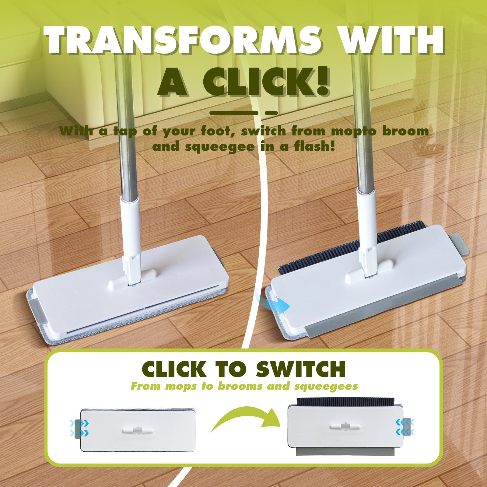 Click Switch Mop – 6-in-1 Cleaning System