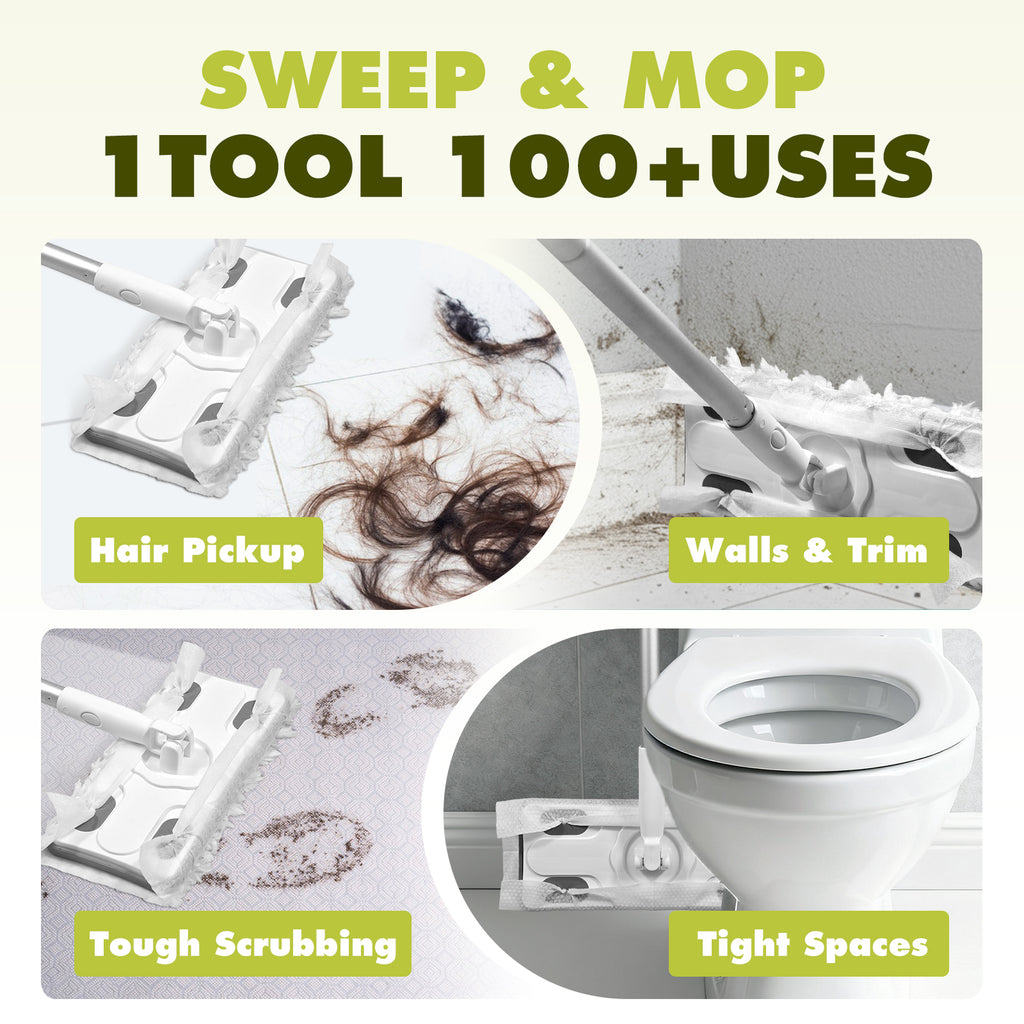 Sweep & Mop Deluxe 2-in-1 Floor Mopping and Sweeping Kit