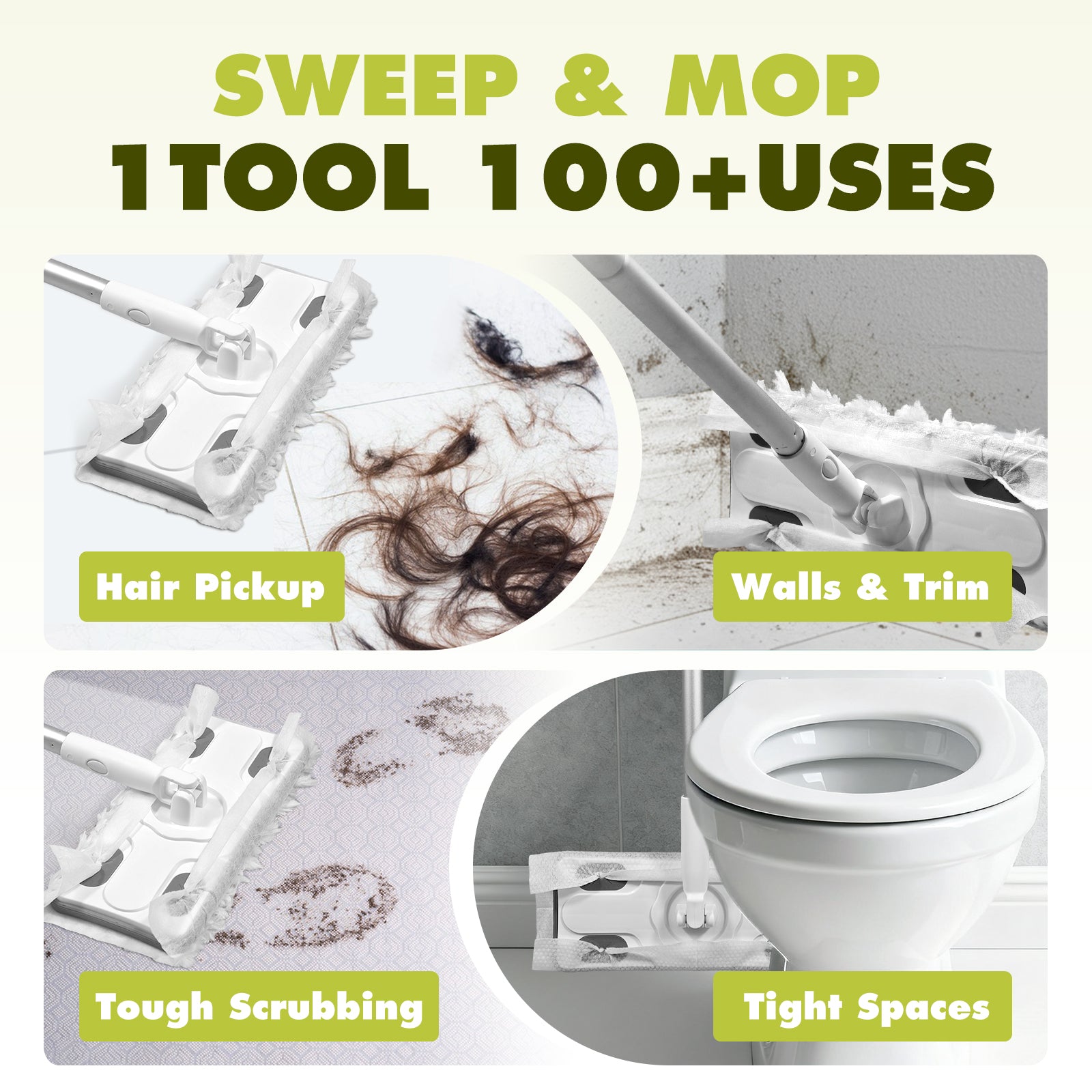 Sweep & Mop Deluxe 2-in-1 Floor Mopping and Sweeping Kit