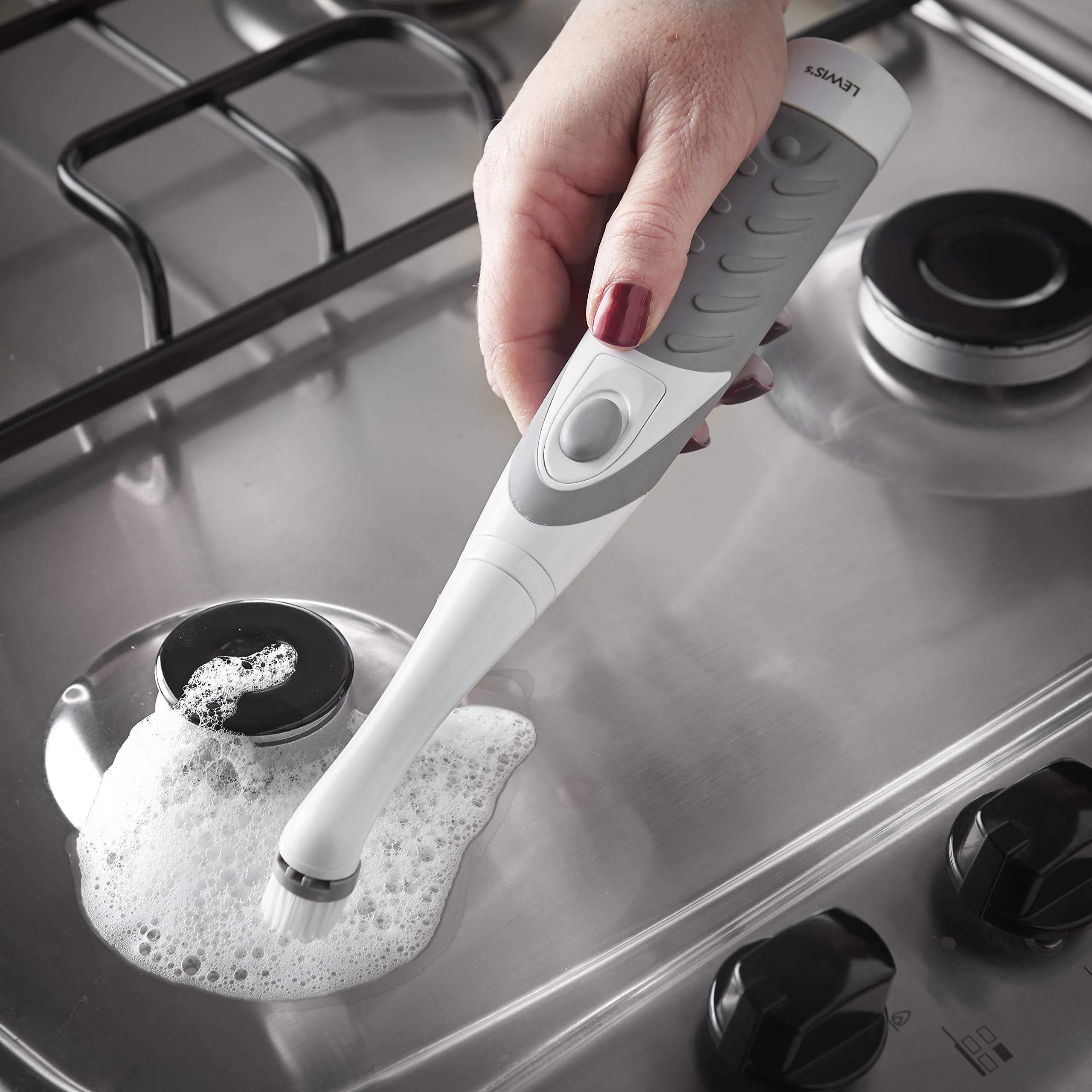 SonicScrubber Cleaning Tool with 4 brushes