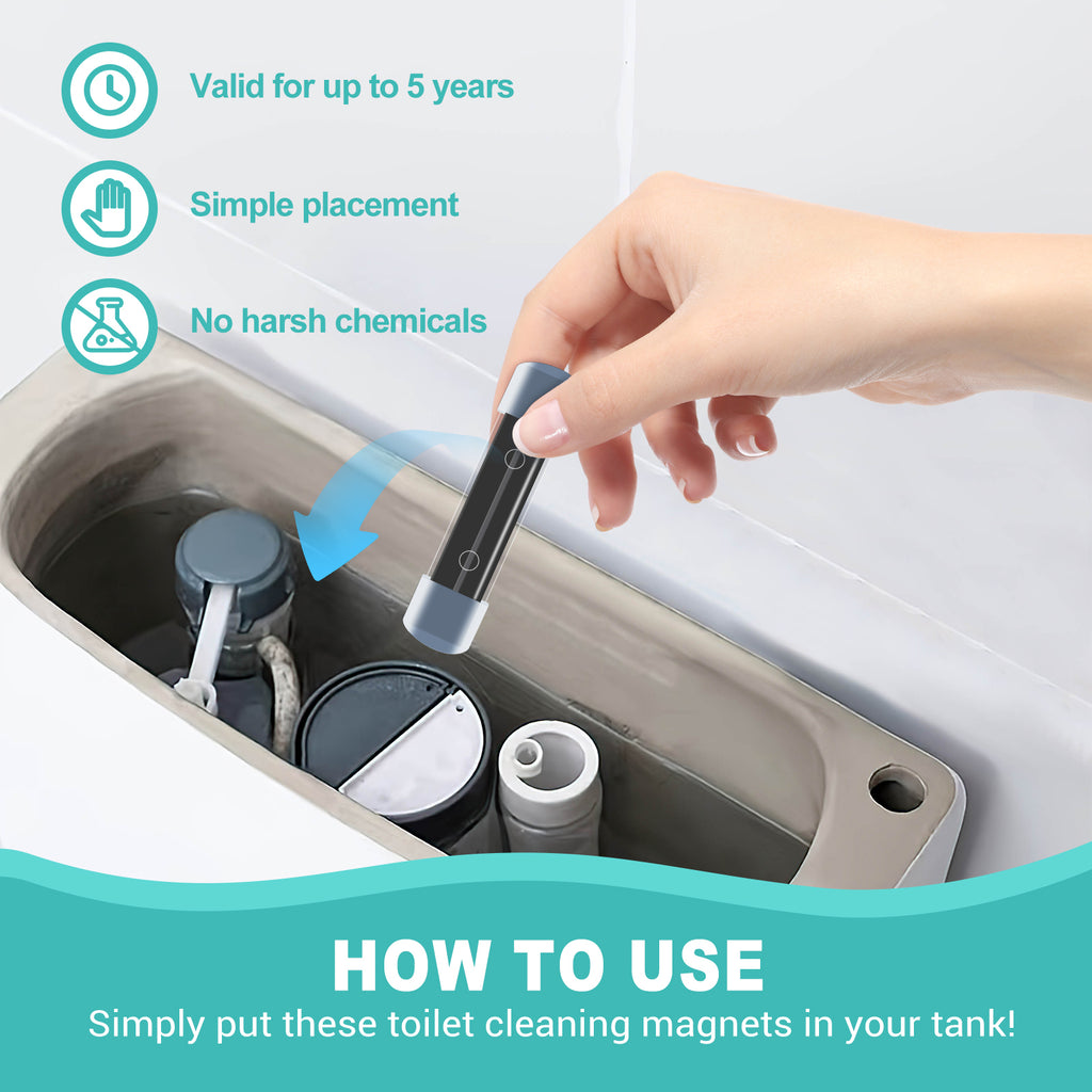 4PC-Magnetic Toilet Bowl Cleaner