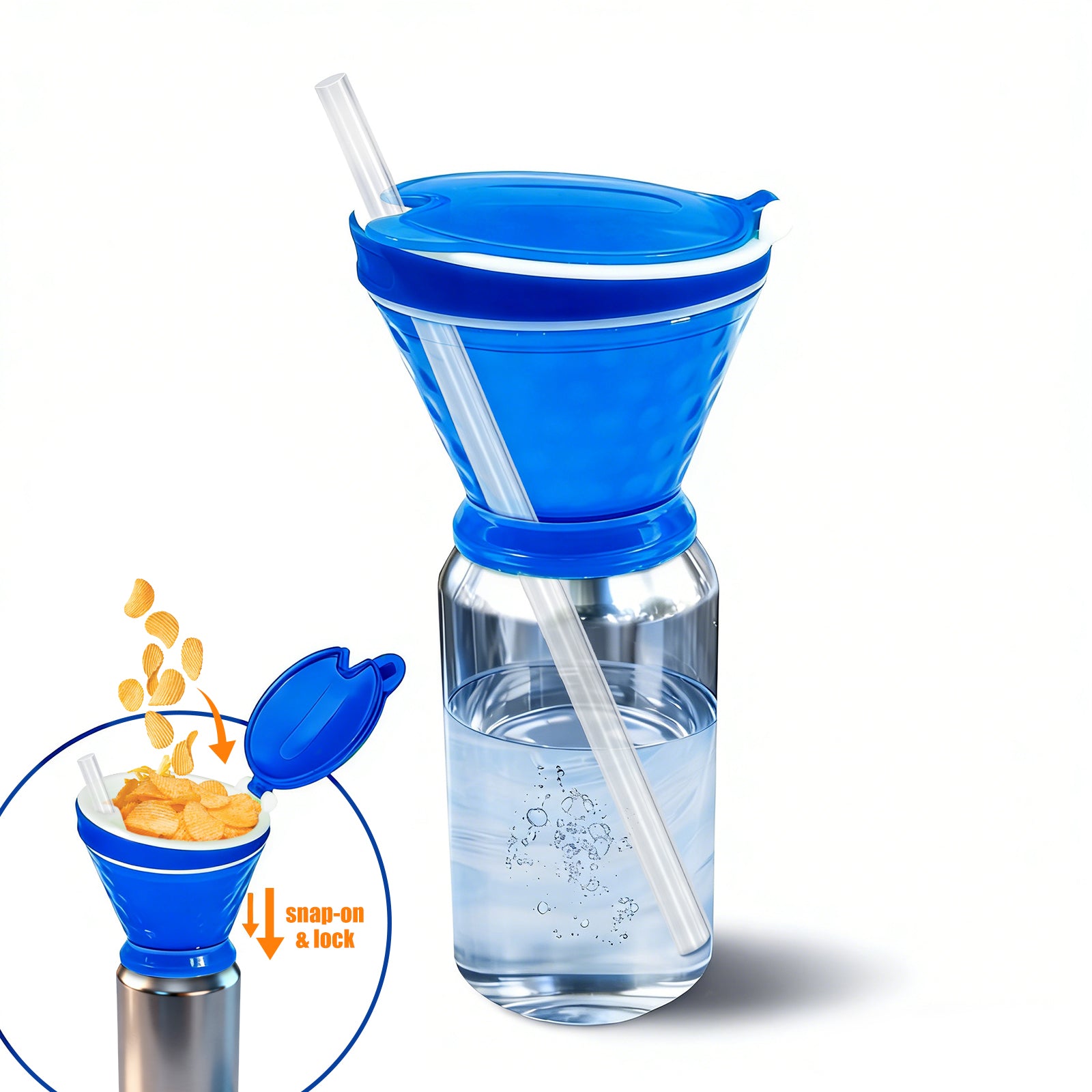 2-in-1 Snack Bowl & Soda Can Topper