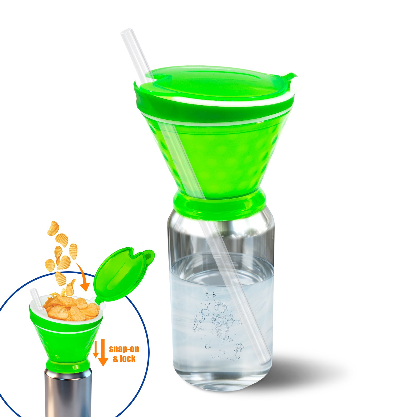 2-in-1 Snack Bowl & Soda Can Topper