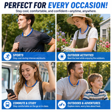 Innodoris Evaporative Cooling Neck Wrap - 23g Ultra-Lightweight Neck Cooler for Extreme Summer Heat, Reusable Water-Activated Cooling Towel Band, Minimalist Athletic Design for Running & Gym