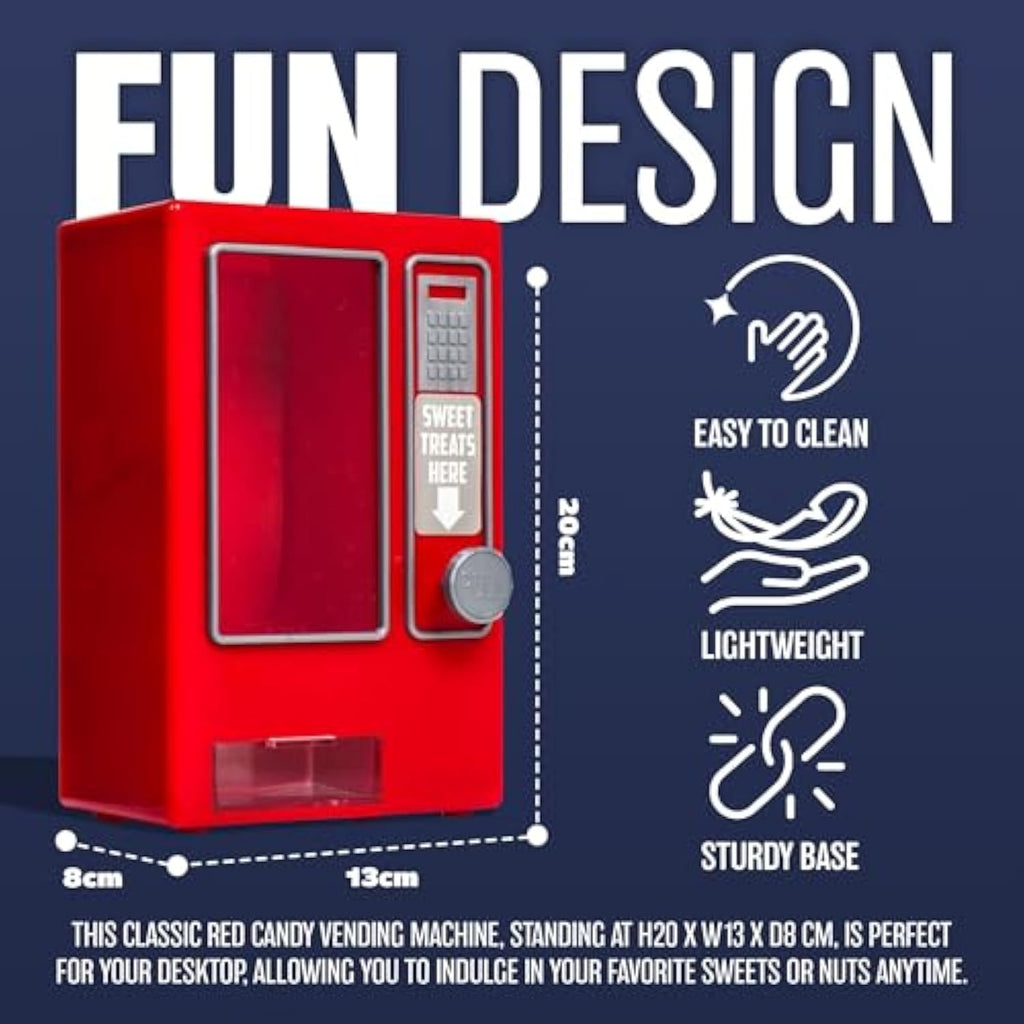 Mini Vending Machine Classic Retro Design Sweets Dispenser