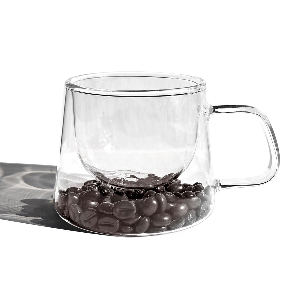 Floating Coffee Bean Illusion Cups Set of 2