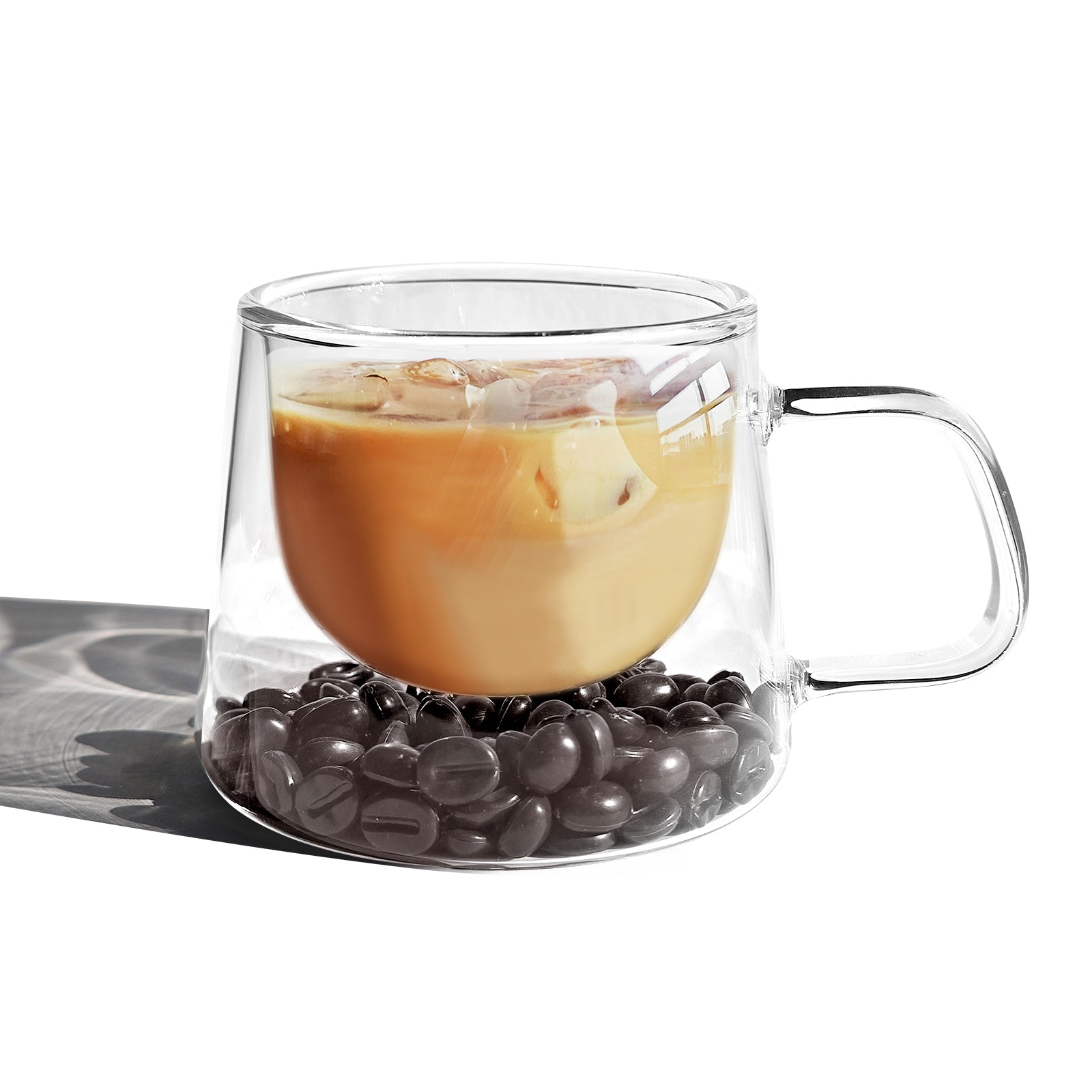 Floating Coffee Bean Illusion Cups Set of 2